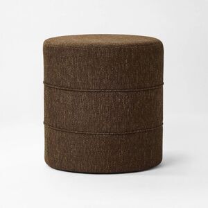 Catalina Round Ottoman Brown - Threshold designed with Studio McGee